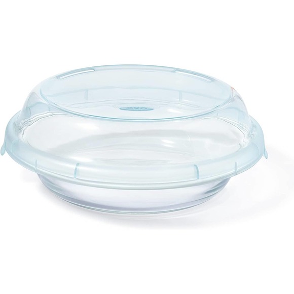 OOXO Good Grips Glass Pie Plate with Lid pie dish,pie holder,pie storage - Picture 1 of 3